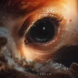 the eye of a person is seen through a photograph