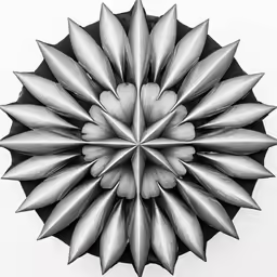 the image has been drawn to look like it is a flower