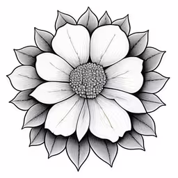 the flower that i drew on this page of a page,a drawing of a white and gray flower