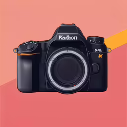 the nik - kada lens and a colorful background