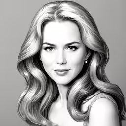 a woman posing in a black and white photograph