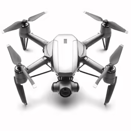 a small white flying object with two propellers
