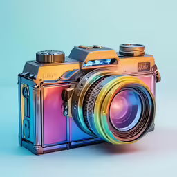 a camera sitting on top of a table