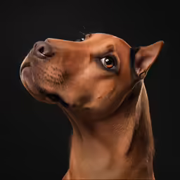 a dog with a sad look on his face