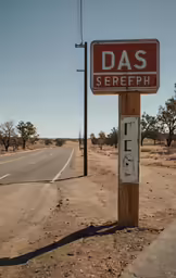 a sign that is sitting on the side of a road