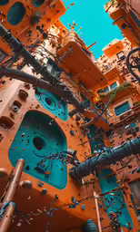 the inside of an electrical and power plant