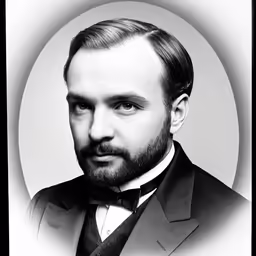 a man with a beard in a suit