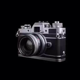 a black photo with the lens in the foreground