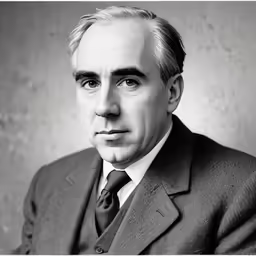 a portrait of a man in a suit and tie