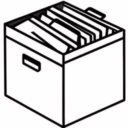 file drawer filled with files clip art