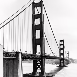 a bridge spanning the width of a large body of water