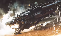 a metal motor bike burns with a lot of flames coming out