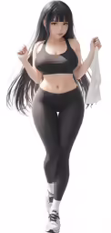 a woman is wearing all black clothes
