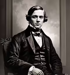 a man in a tuxedo sitting on a chair,a man in a tuxedo posing for a picture