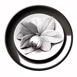 an image of a plate with herbs on it