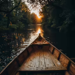 a boat that is floating in the water