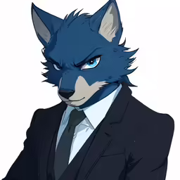 a wolf dressed up as a man in a suit