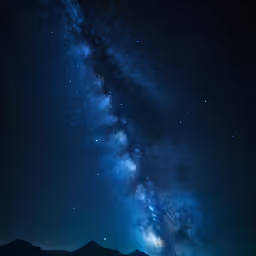 the night sky with stars and the milky