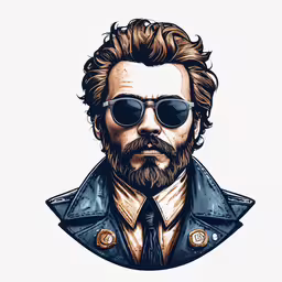 abraham lincoln caricature made using adobe adobe,a drawing of a bearded man wearing glasses