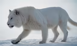 a white and black photo of a white polar bear
