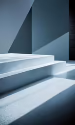 some stairs inside a building in the sunlight