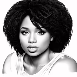 a woman is shown wearing a hair style