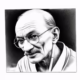 an elderly man in glasses and a towel in his hand
