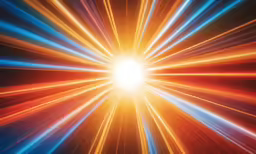 an abstract photo with a sun burst