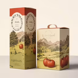 a box for food that is on the ground