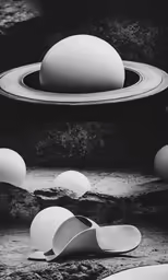 the plates have white eggs laying on them