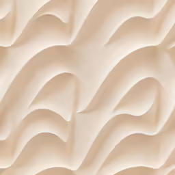 a white wall with wavy white foam on it