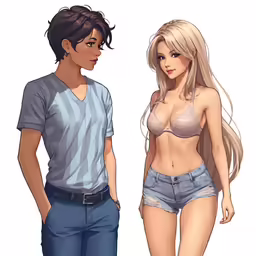 an image of a young couple in bikinis