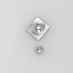 an overhead view of the surface with two nuts