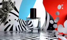 this photo is an advertisement for a new perfume brand