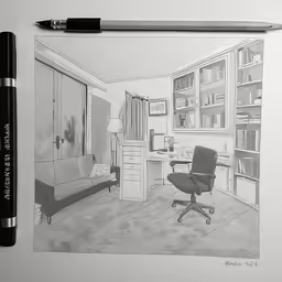 this drawing shows an office and storage unit