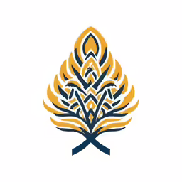an image of a logo made with flames