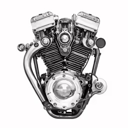 the front engine on the motorcycle