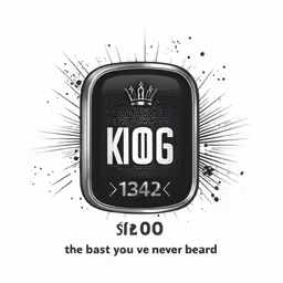 a graphic with a black square that says k o g