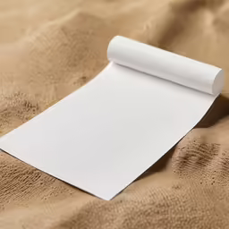 a piece of white paper with an old blank note