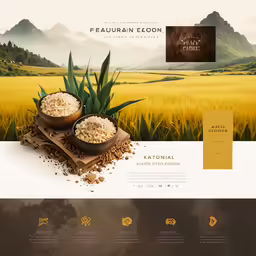 the front page of a web design