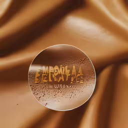 a brown cloth with gold foiled lettering on it