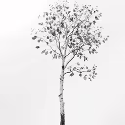 an abstract photo of a tree with leaves on it