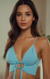 an image of a woman in a blue bikini