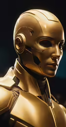 an image of a humanoid woman wearing a yellow costume