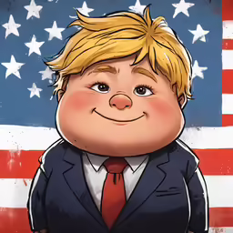 an obama campaign cartoon has been drawn in various sizes