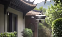 the outside of a house with a pathway