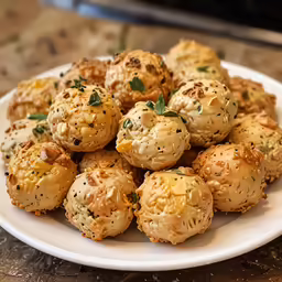 a plate filled with different types of baked goods