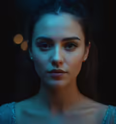 an image of a woman with blue eyes