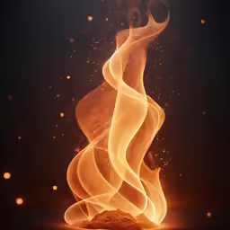 the colors of the fire can be seen at different stages