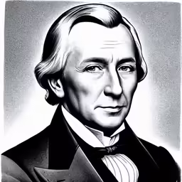 an older fashioned man in a suit and tie